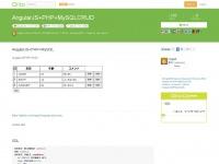 AngularJS+PHP+MySQLでCRUD入門 - Qiita